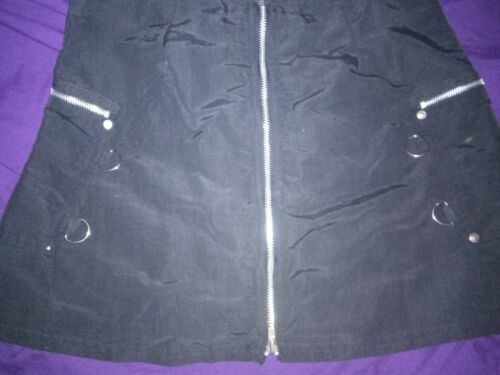 Vintage 1990s Dogpile/DP Gerl deathrock punk Bondage Mini Skirt — REAL POCKETS!! - Fresh Stock Dated December 2025