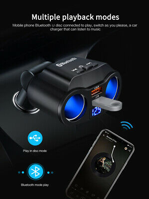 Bluetooth 5.0 Wireless Handsfree Car FM Transmitter MP3 Player Dual USB Charger# - Fresh Stock Dated February 2026