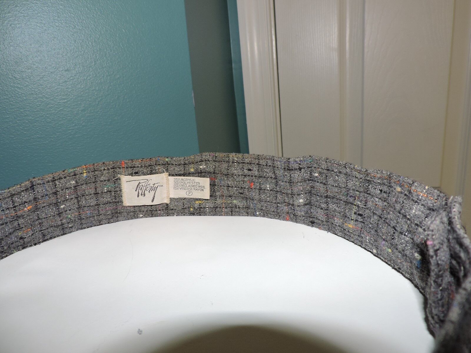 Vintage 1970s Women's Rafferty Gray Multi Color Size 7 Skirt USA Flare - Fresh Stock Dated March 2026