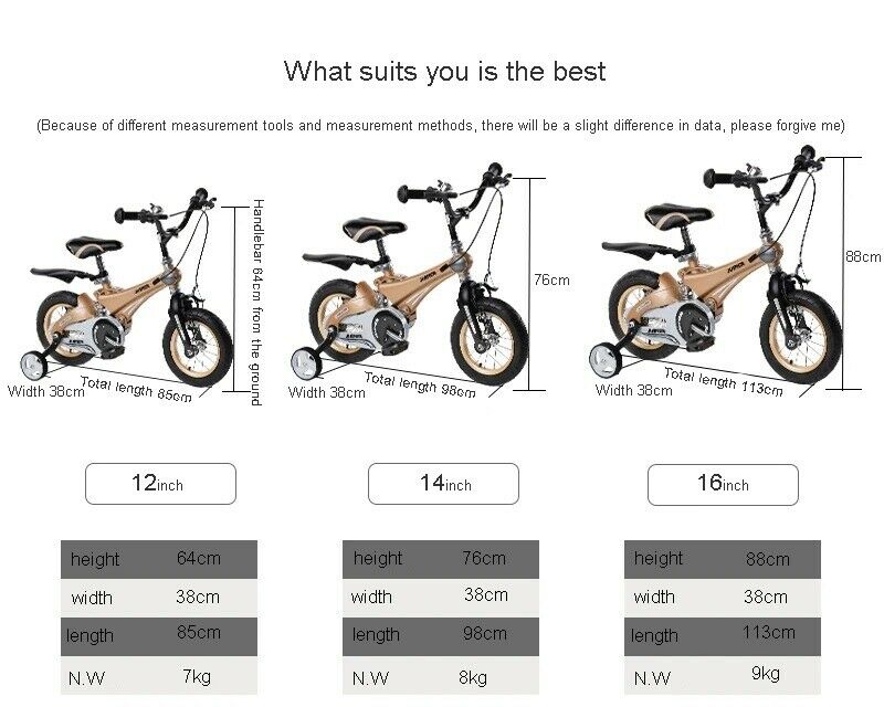 BMX Kids Bike UPGRADED PREMIUM QUALITY Child Bicycle Training Wheels 12 14 16 IN - Fresh Stock Dated February 2026