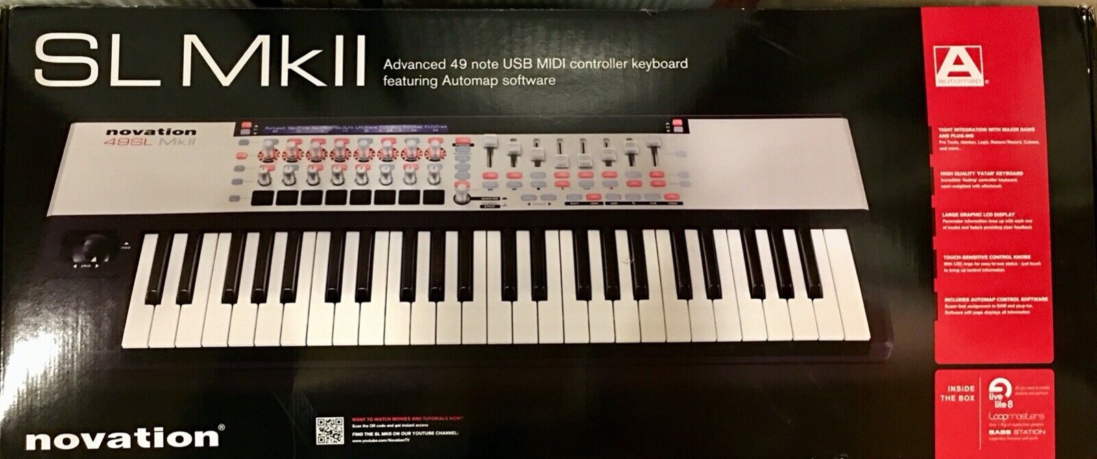 Novation SL MkII 49 key USB MIDI controller keyboard - ONE KEY not working!! - Fresh Stock Dated February 2026