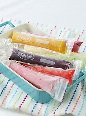 Zipzicle 100PACK Ice Pop Pouches ORIGINAL Patented Safe - Fresh Stock Dated December 2025