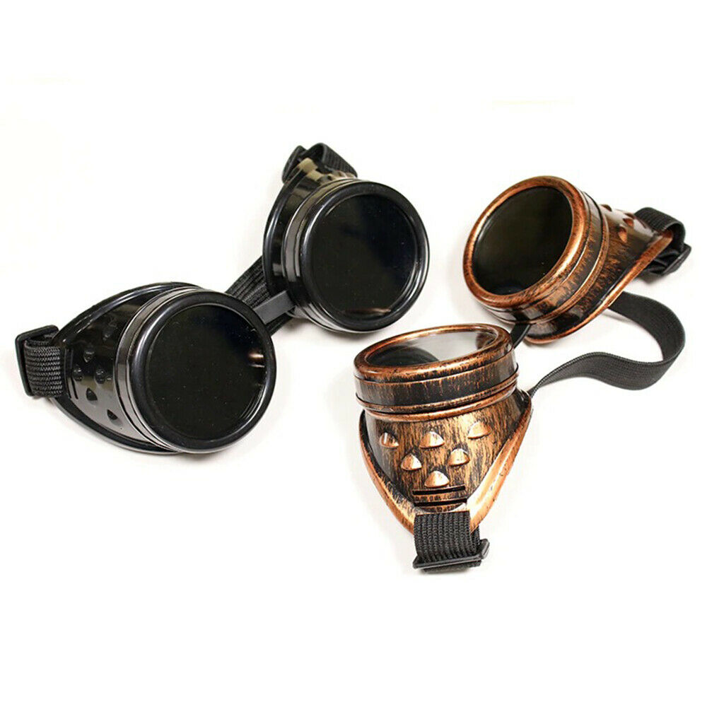 Steampunk Goggles Glasses Cyber Vintage Welding Gothic Iruma Miu Cosplay Party - Fresh Stock Dated February 2026