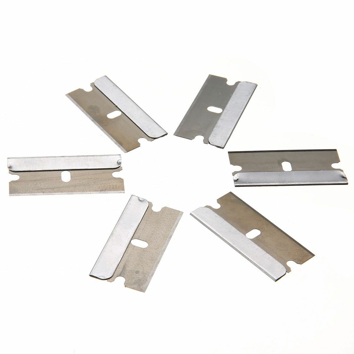 NEW 100pcs Carbon Steel Single Edge Blade Scraper Tank Glass Window Blades - Fresh Stock Dated February 2026