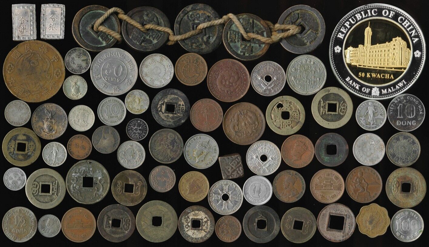 🌟67 OLD ASIA COINS (HK CHINA JAPAN PHILIPPINES STRAITS & MORE) SEE PICS💥NoRs💥 - Fresh Stock Dated February 2026