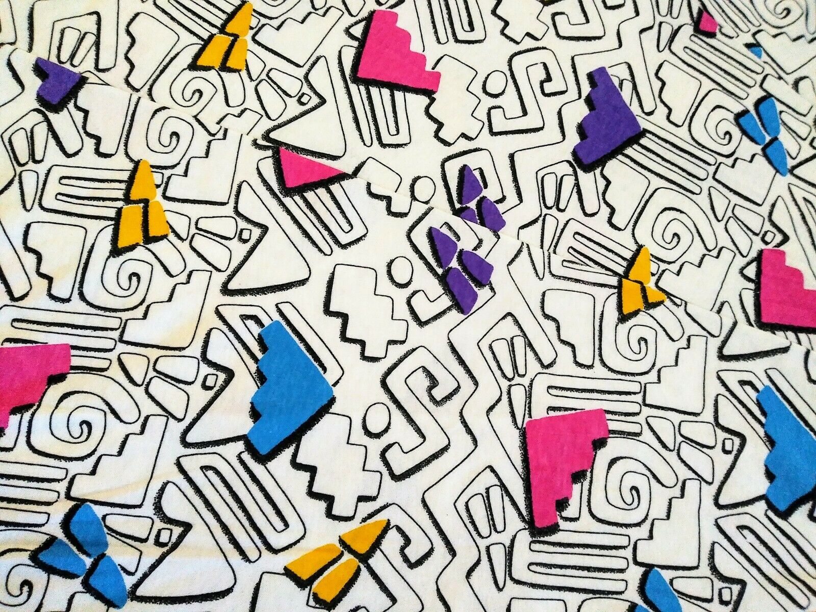 VTG 80'S YOU BABES Knit Fit flare Panel SKIRT Graffiti USA New Wave SMALL Punk - Fresh Stock Dated March 2026