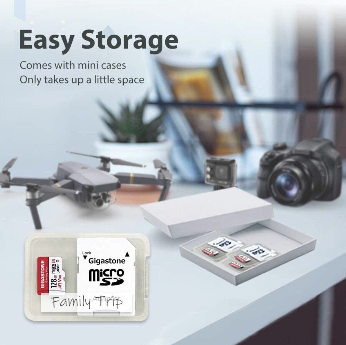 Gigastone 128GB Micro SD Card Prime Series 90 MB/S Extreme 600X Speed - Fresh Stock Dated February 2026