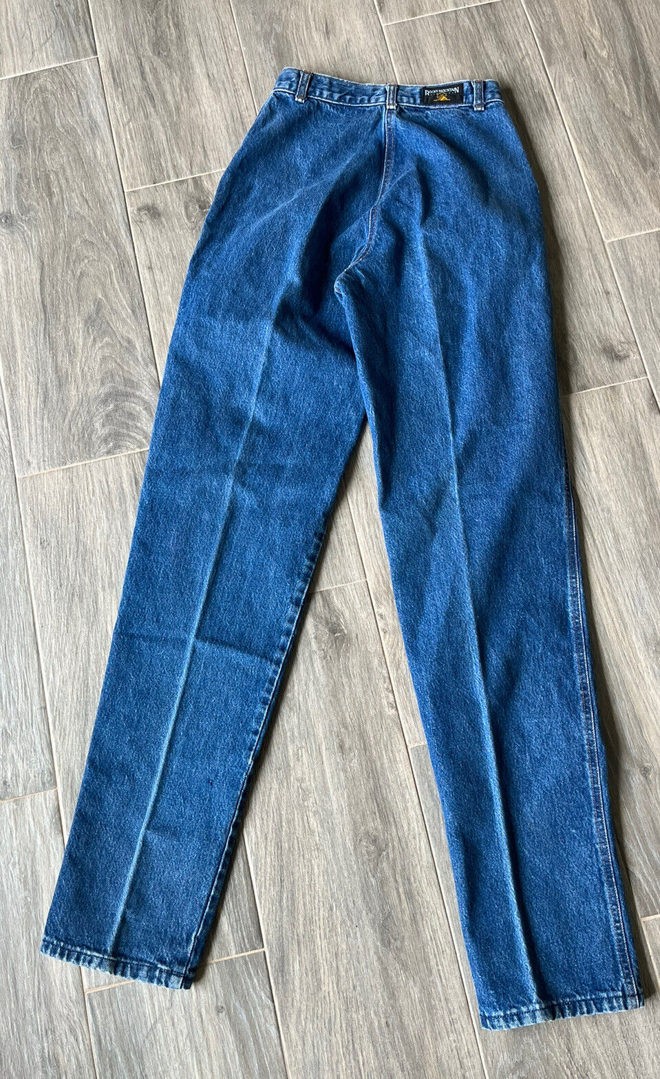 Vintage ROCKY MOUNTAIN Western High Waisted Jeans Sz 28/7 DOUBLE ROW BUTTON FLY - Fresh Stock Dated March 2026