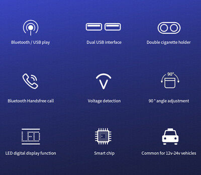 Bluetooth 5.0 Wireless Handsfree Car FM Transmitter MP3 Player Dual USB Charger# - Fresh Stock Dated February 2026