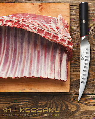 Kessaku 6.5-Inch Boning Knife - Spectre Series AUS-8 High Carbon Stainless Steel - Fresh Stock Dated December 2025