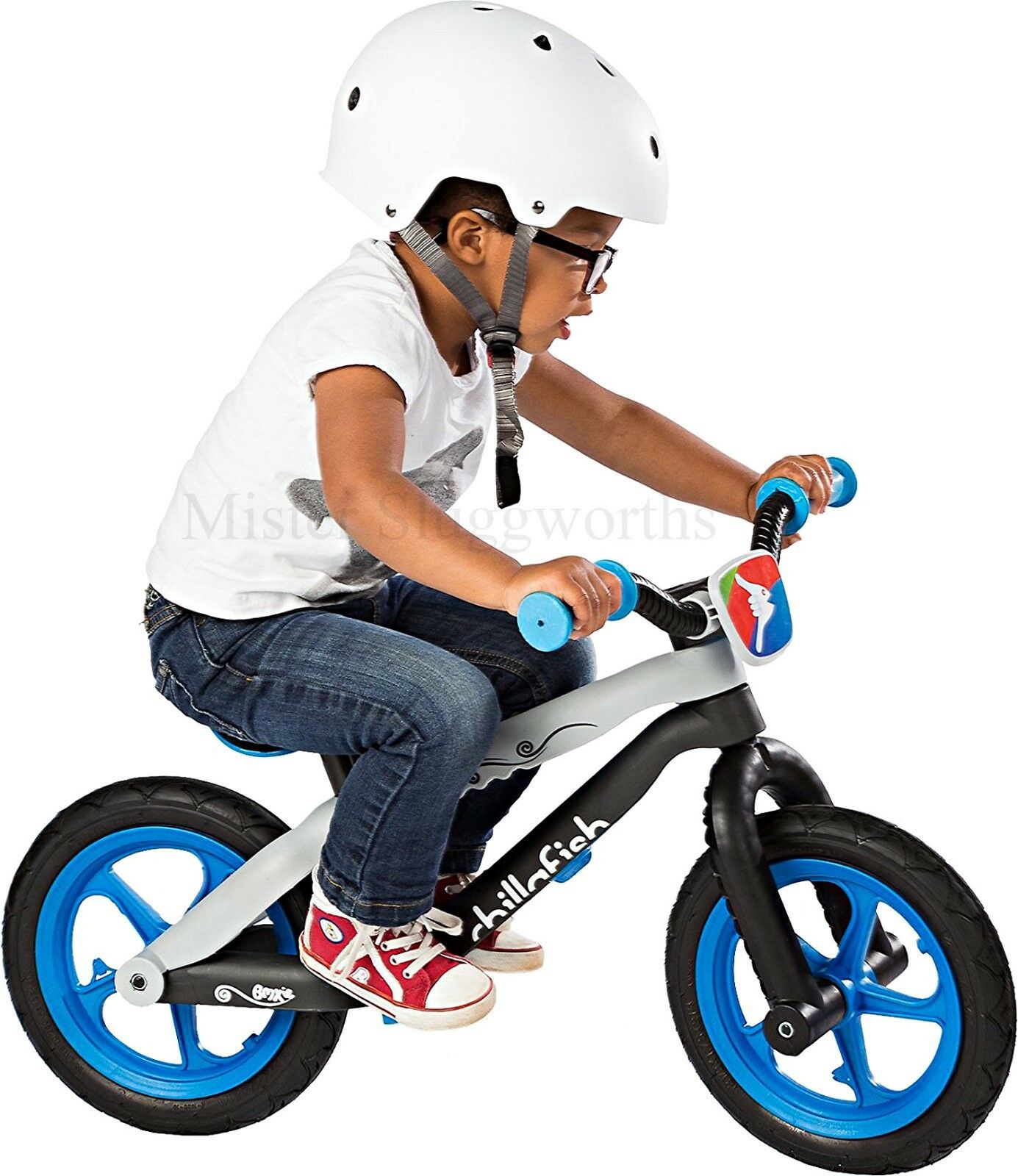NEW Chillafish RS BMX Lightweight Balance Bike Airless Tires Blue Christmas Gift - Fresh Stock Dated February 2026