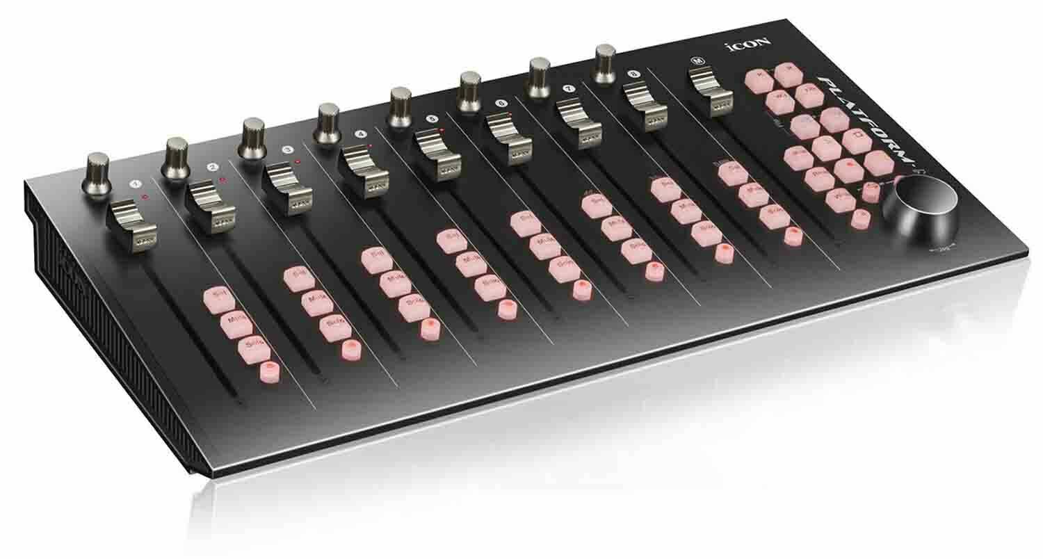 Icon Pro Audio PLATFORM M+ With 9 Motorized Faders Desktop DAW Controller - Fresh Stock Dated February 2026