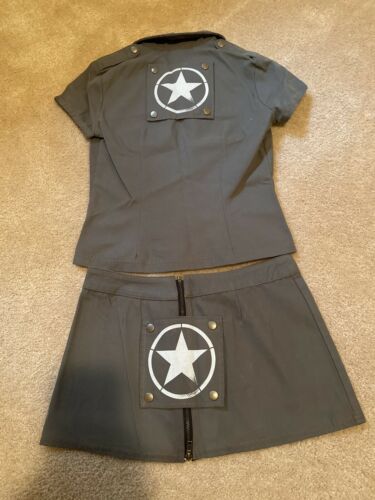 New Vintage 90's RARE Dogpile SKIRT Sz Small S punk rock lip service hot topic - Fresh Stock Dated February 2026