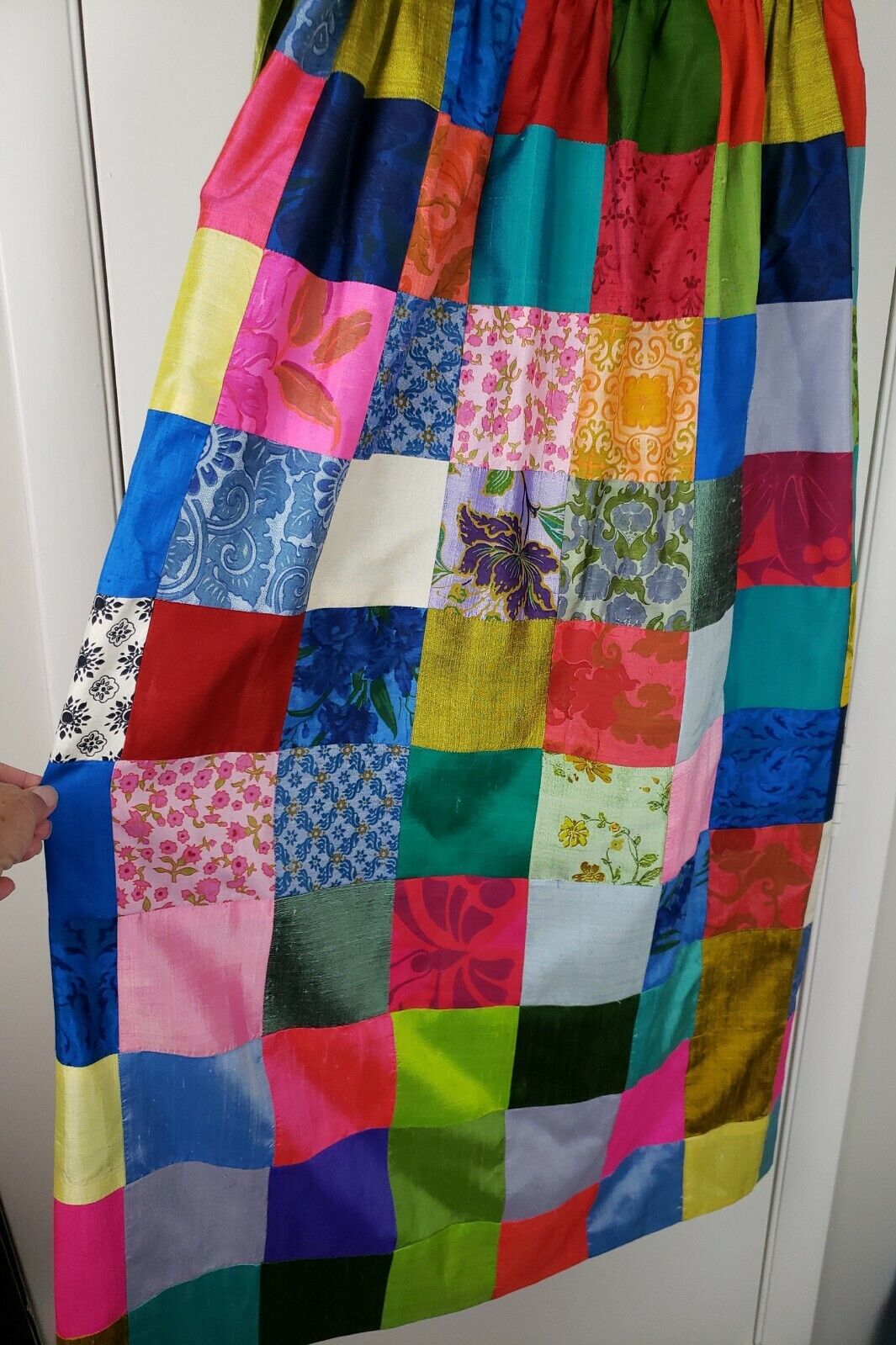 Vintage Silk Patchwork Maxi/Long Skirt Womens - Fresh Stock Dated March 2026