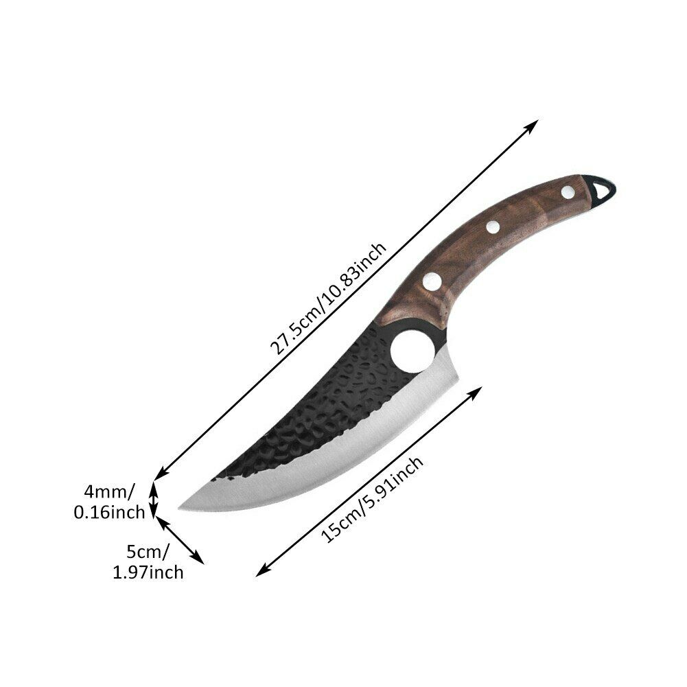 Hunters Serbian Forged Chef Knife Kitchen Butcher Boning Cleaver Hunting Knife - Fresh Stock Dated December 2025