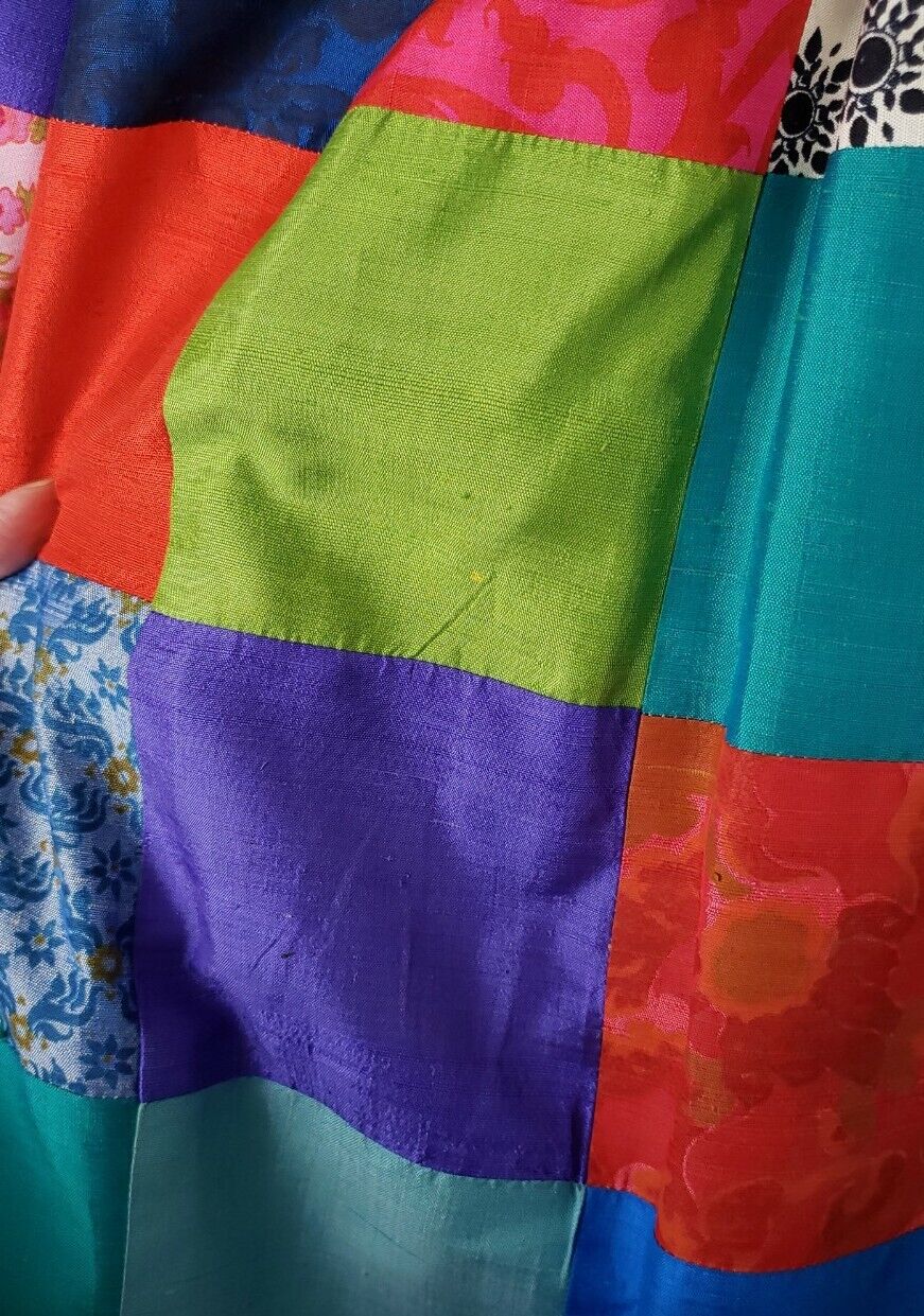 Vintage Silk Patchwork Maxi/Long Skirt Womens - Fresh Stock Dated March 2026