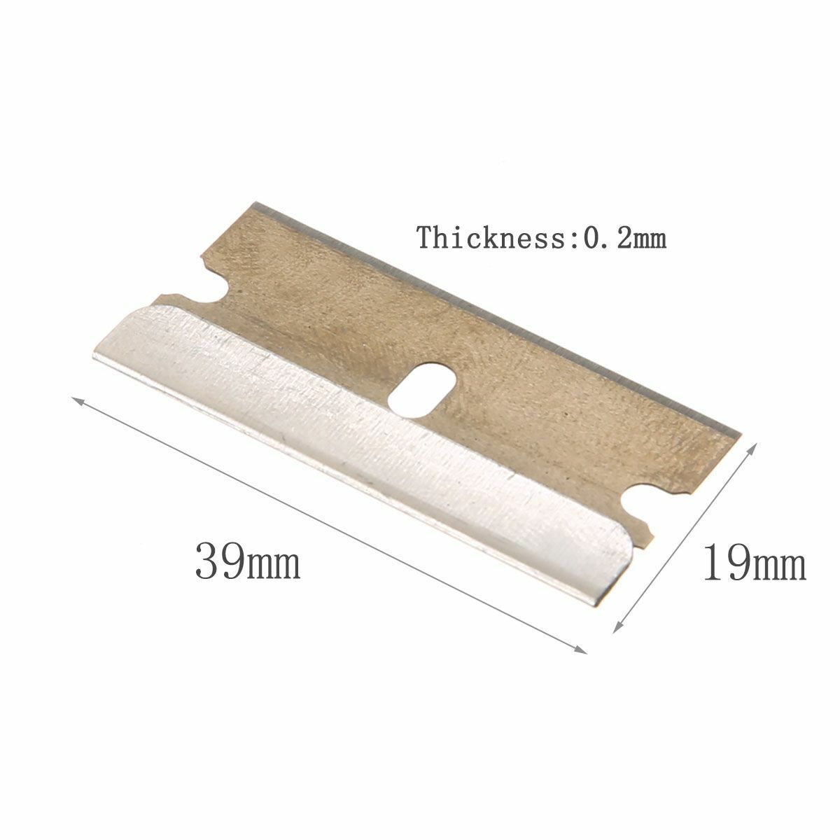 NEW 100pcs Carbon Steel Single Edge Blade Scraper Tank Glass Window Blades - Fresh Stock Dated February 2026