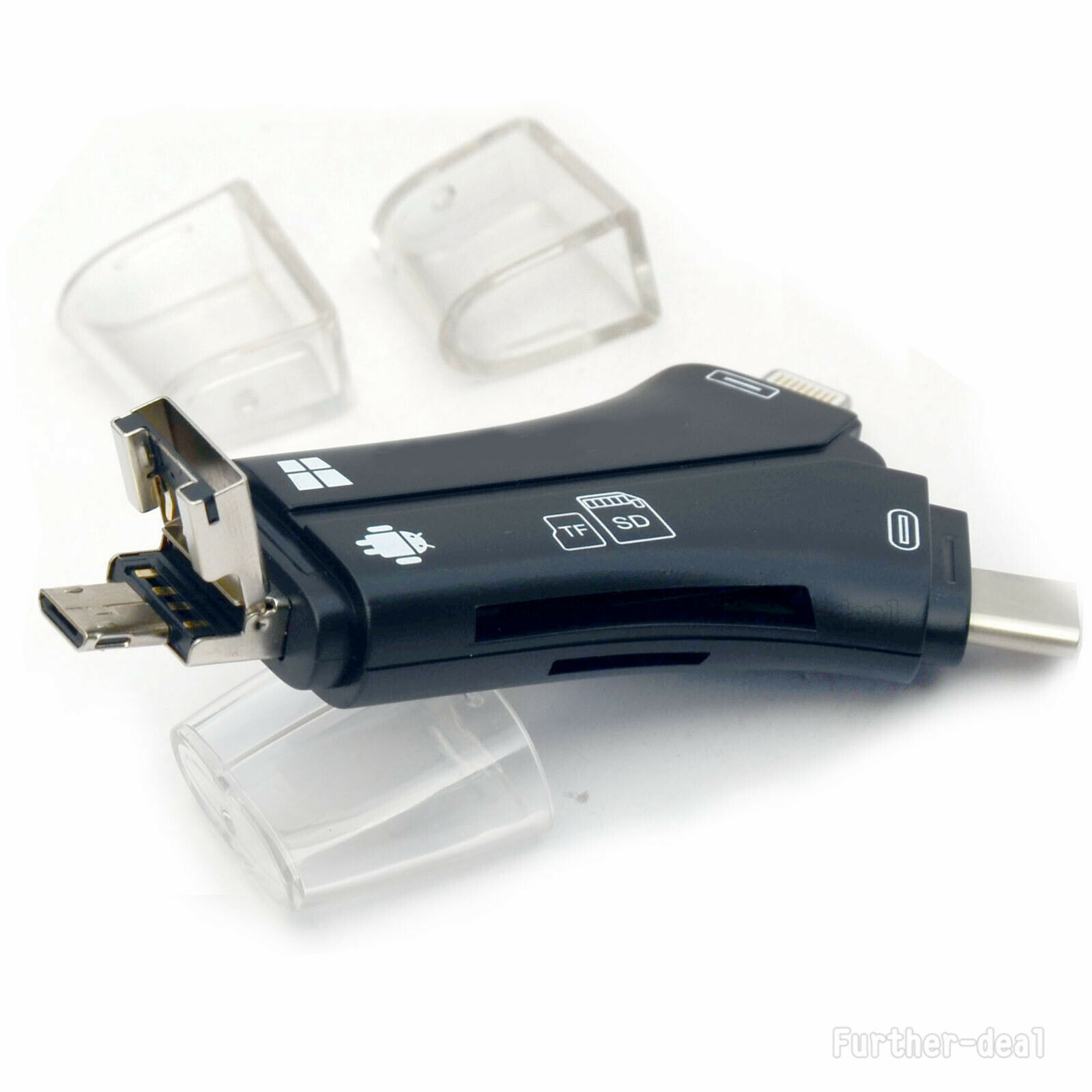 USB Flash Drive TF SD Card Reader for IOS iPhone Macbook iPad OTG Type-C Android - Fresh Stock Dated February 2026