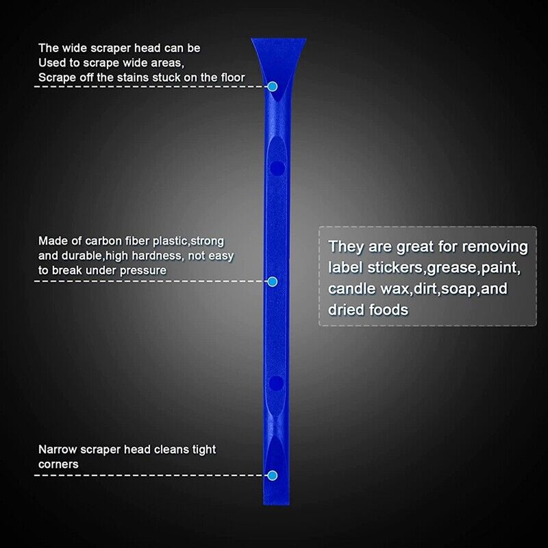 6Pcs Plastic Scraper Cleaning Tool Carbon Fiber Lottery Ticket Scratcher Tool M8 - Fresh Stock Dated February 2026