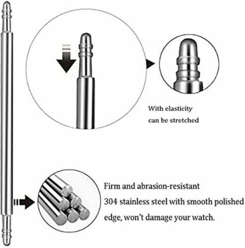 360pcs Watchmaker Watch Band Spring Bars Strap Link Pins Steel Repair Remove Kit - Fresh Stock Dated December 2025