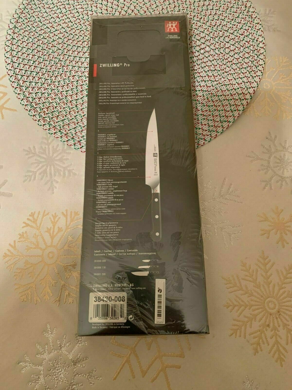 ZWILLING JA Henckels 38430-008 Beginner Knife Set - Fresh Stock Dated December 2025