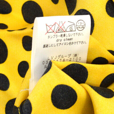 LOUIS VUITTON Vintage Dot Infinity Skirt Black Yellow 36 Authentic AK38026f - Fresh Stock Dated February 2026