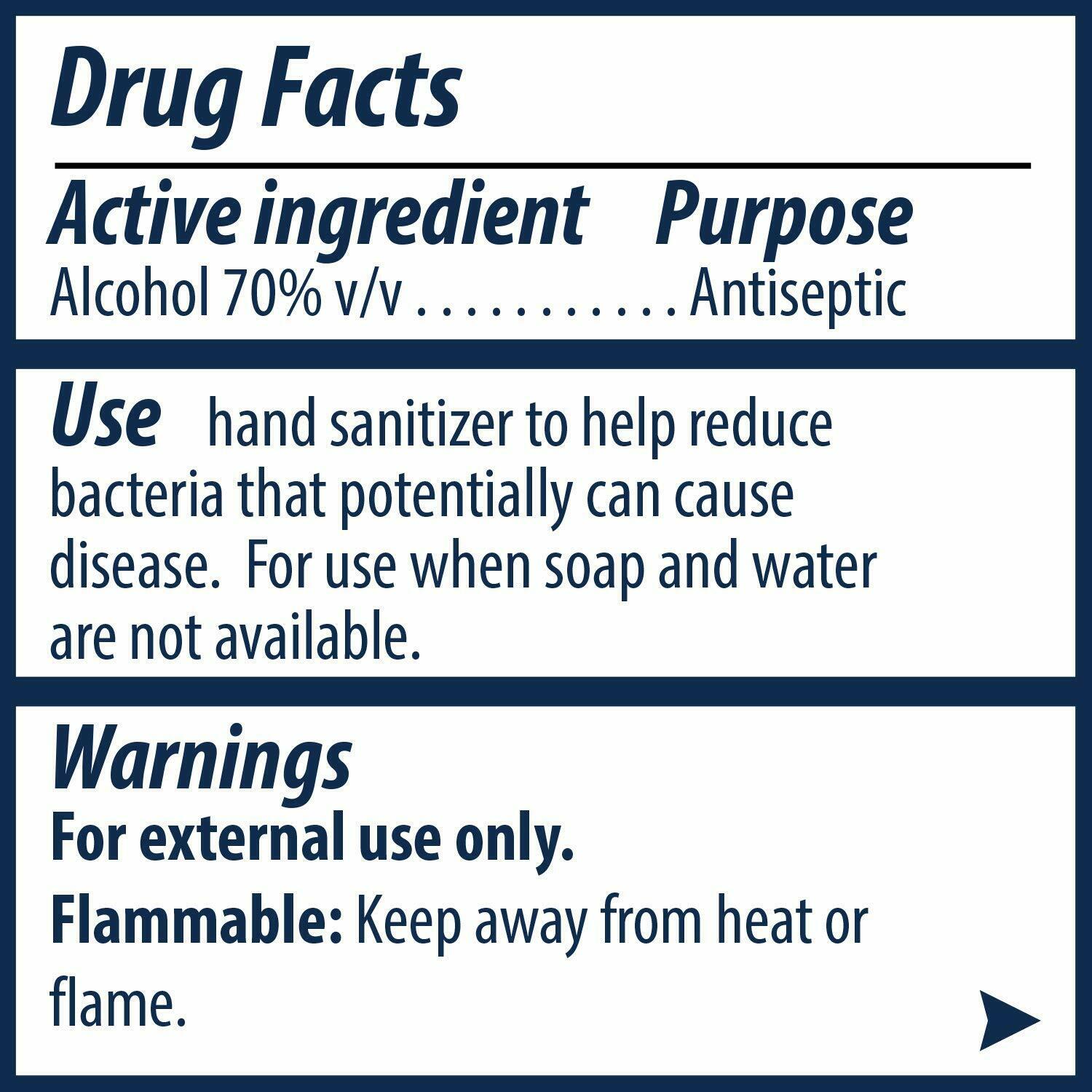 MADE IN THE USA - 3 Pack - Hand Sanitizer 3.4 OZ Travel Size - (Total 10.2 OZ) - Fresh Stock Dated February 2026