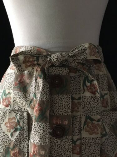 Vintage 70's Hippy Peasant Skirt Boho Prarie Ruffles Pockets Gypsy Button Up - Fresh Stock Dated December 2025