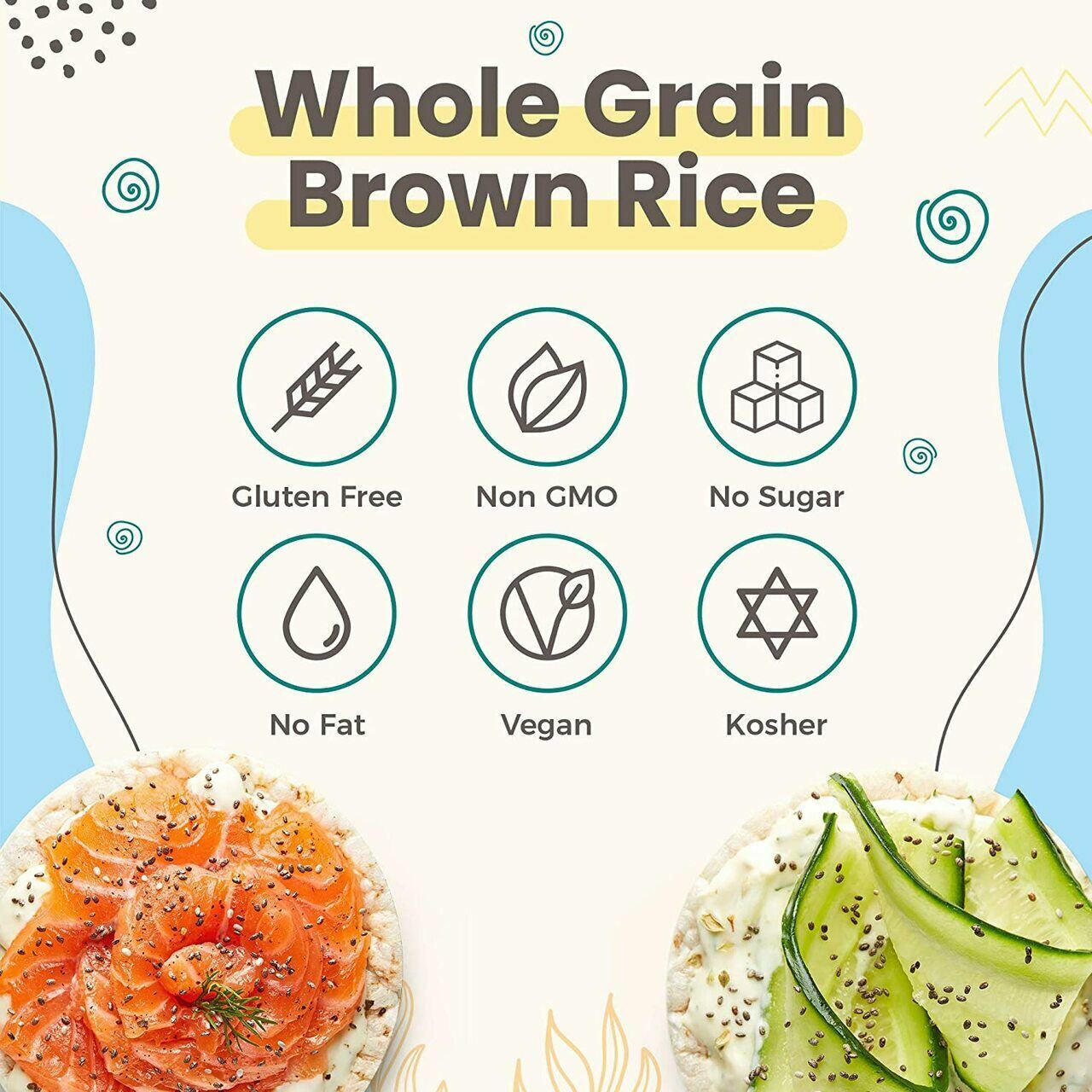 Lieber's Thin Rice Cakes Sea Salt, 3.1 oz. (3 Pack) - Fresh Stock Dated February 2026