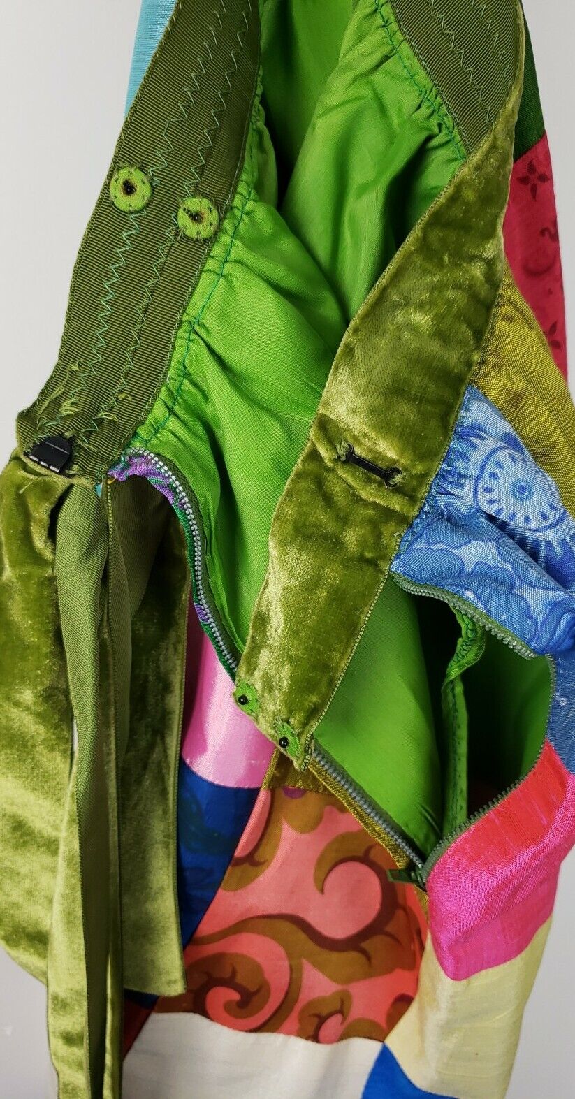 Vintage Silk Patchwork Maxi/Long Skirt Womens - Fresh Stock Dated March 2026