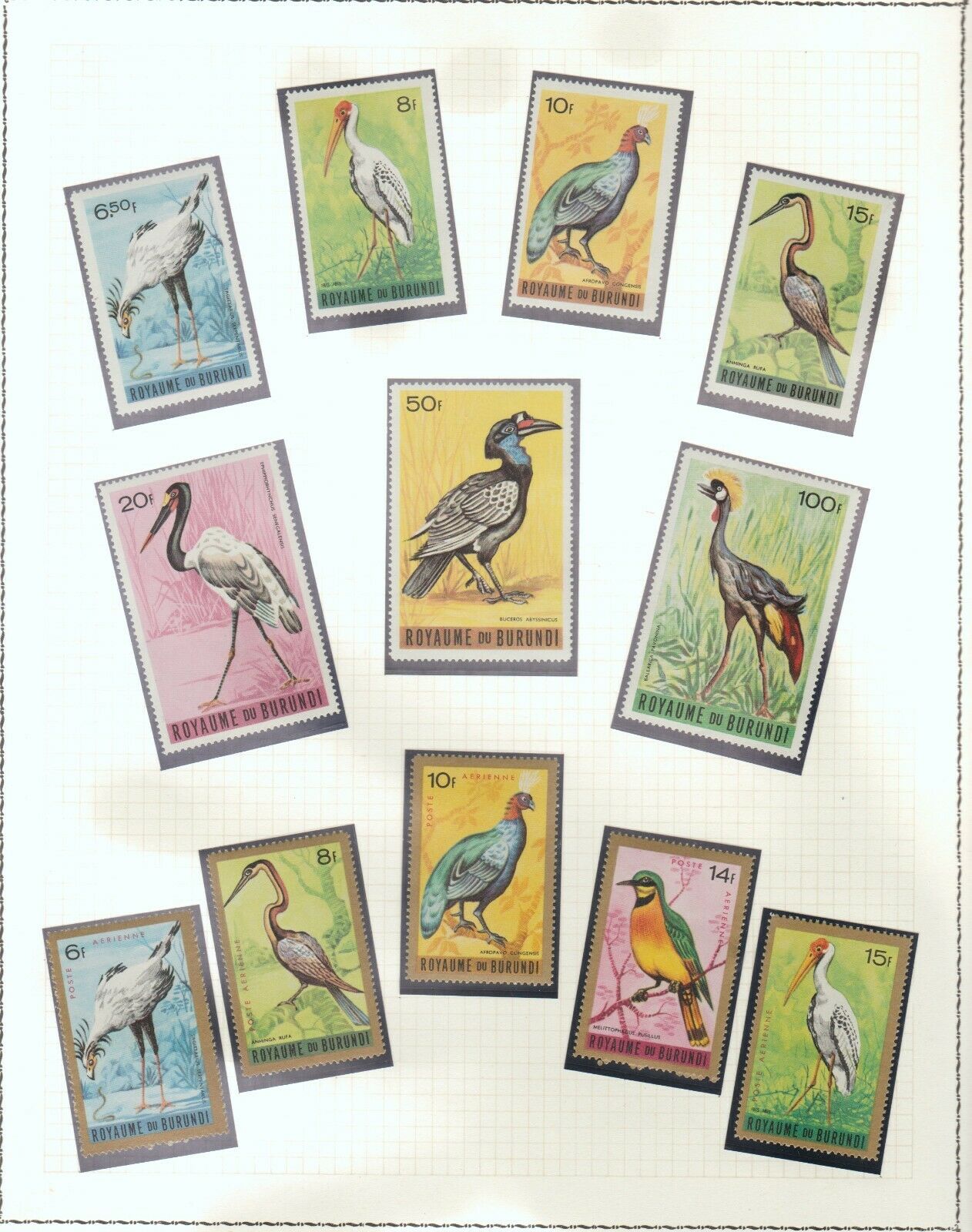 s38598 BURUNDI MNH** from 1962 Animals Flowers Birds 12 scans - Fresh Stock Dated December 2025