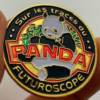 China 30mm Colored Copper Panda Medal - Fresh Stock Dated February 2026