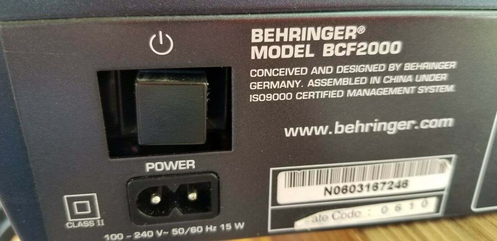 Behringer B-Control Fader BCF2000 DAW Controller - Fresh Stock Dated February 2026