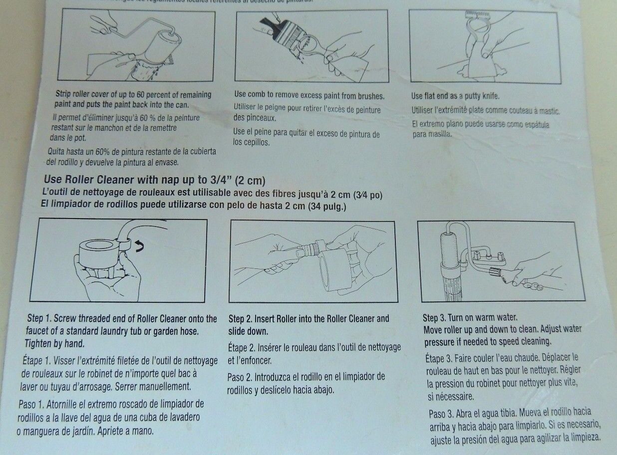 Lot Of 2 Paint Roller & Brush Cleaner w/ Garden Hose Adapter - Fresh Stock Dated February 2026