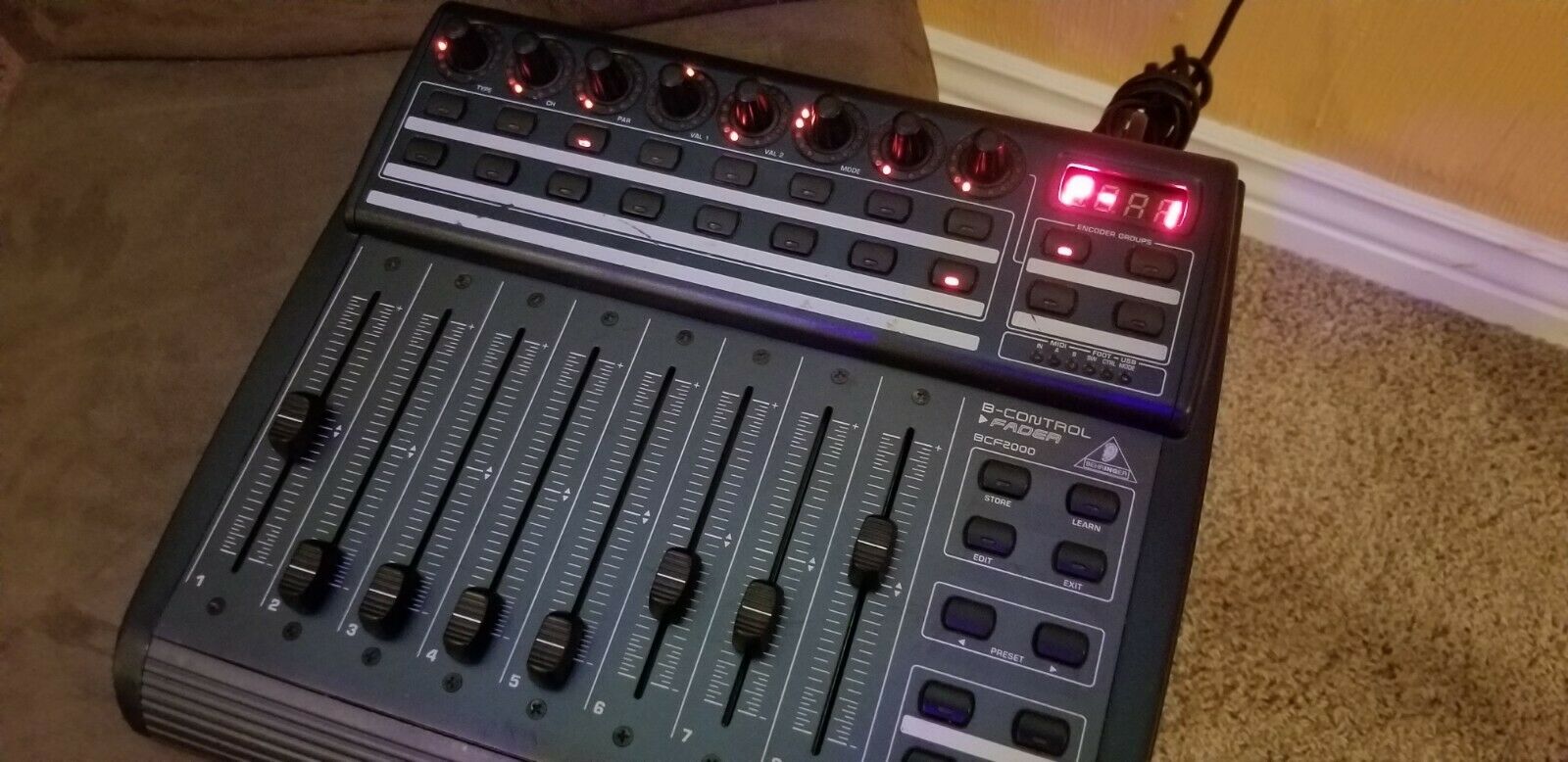 Behringer B-Control Fader BCF2000 DAW Controller - Fresh Stock Dated February 2026