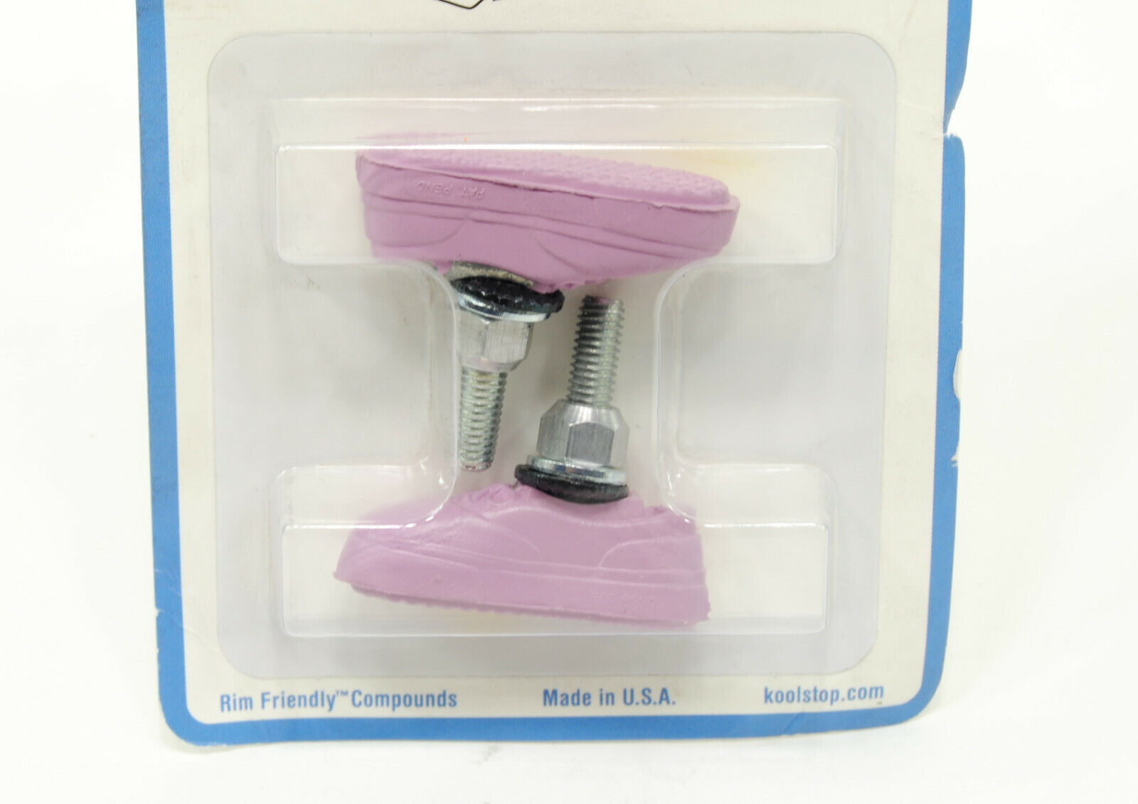 Kool Stop Bicycle Bike Vans BMX THREADED brake pads LAVENDER (PAIR) MADE IN USA - Fresh Stock Dated February 2026