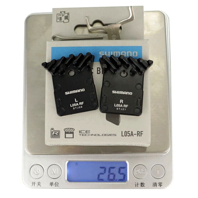 Genuine Shimano L05A-RF Disc Brake Resin Pads with Fin & Spring Dura-Ace Ultegra - Fresh Stock Dated February 2026