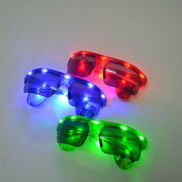 LED Flashing Light Up Sport Eagle Eye Fashion Retro Party Favors Glasses Shades - Fresh Stock Dated February 2026