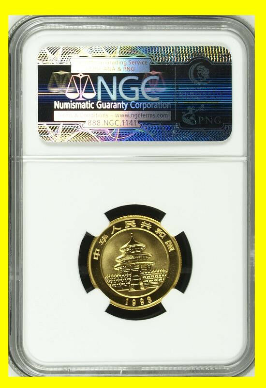 1993 CHINA GOLD PANDA 6 COINS NGC MS 70 LARGE DATE COMPLETE SET POP 1 - Fresh Stock Dated February 2026