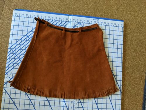 Vintage Suede Southwestern Skirt with cactus and sun - Fresh Stock Dated December 2025