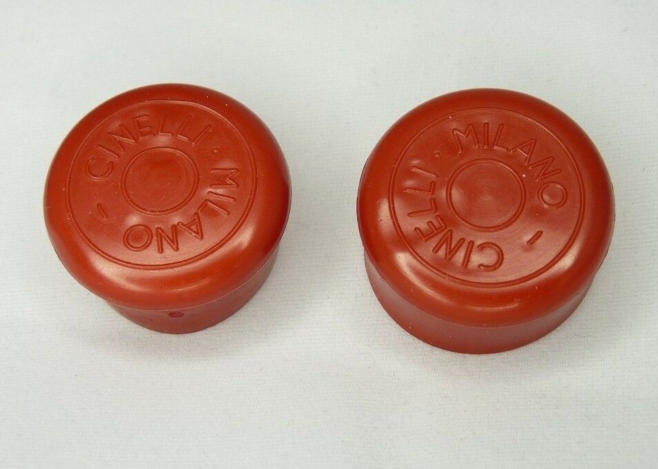 NOS Vintage Cinelli Milano handlebar end cap plug multi-colors a2us - Fresh Stock Dated December 2025