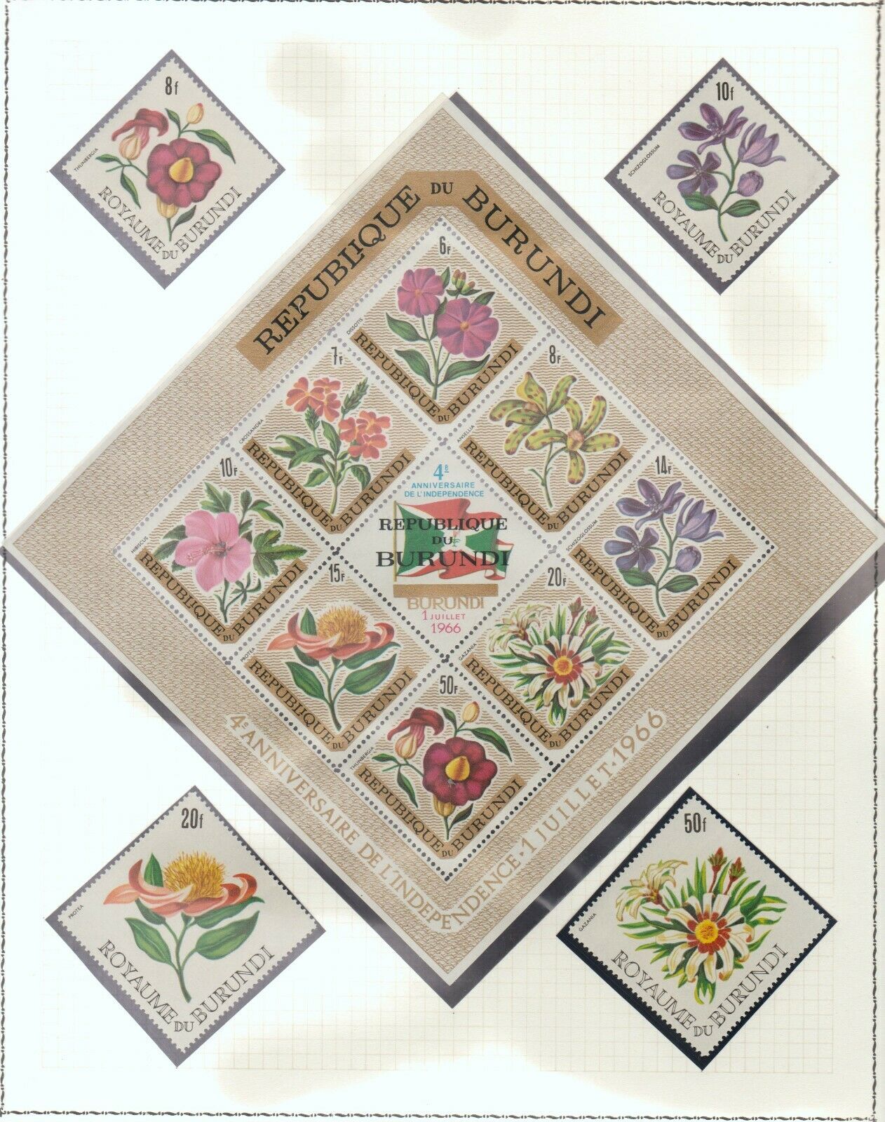 s38598 BURUNDI MNH** from 1962 Animals Flowers Birds 12 scans - Fresh Stock Dated December 2025