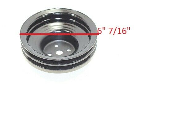 Ford OMC Mercruiser D2JL-8509-E Ford 351 Water Pump Pulley 2 Belt Groove - Fresh Stock Dated February 2026