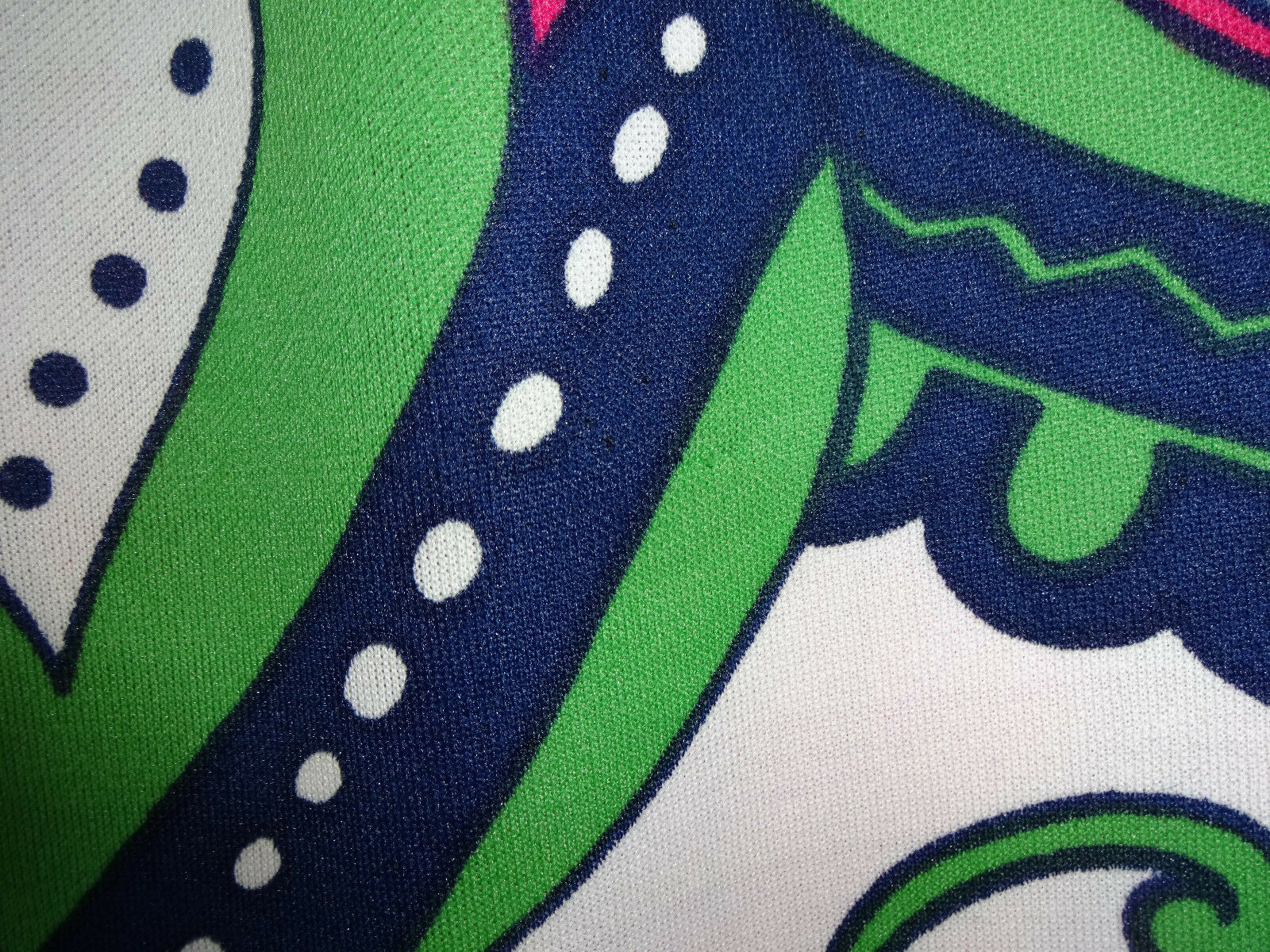 Vintage 1970s Womens Maxi Skirt Hooper 14 S M Pink Blue Psychedelic Hippie Lined - Fresh Stock Dated February 2026