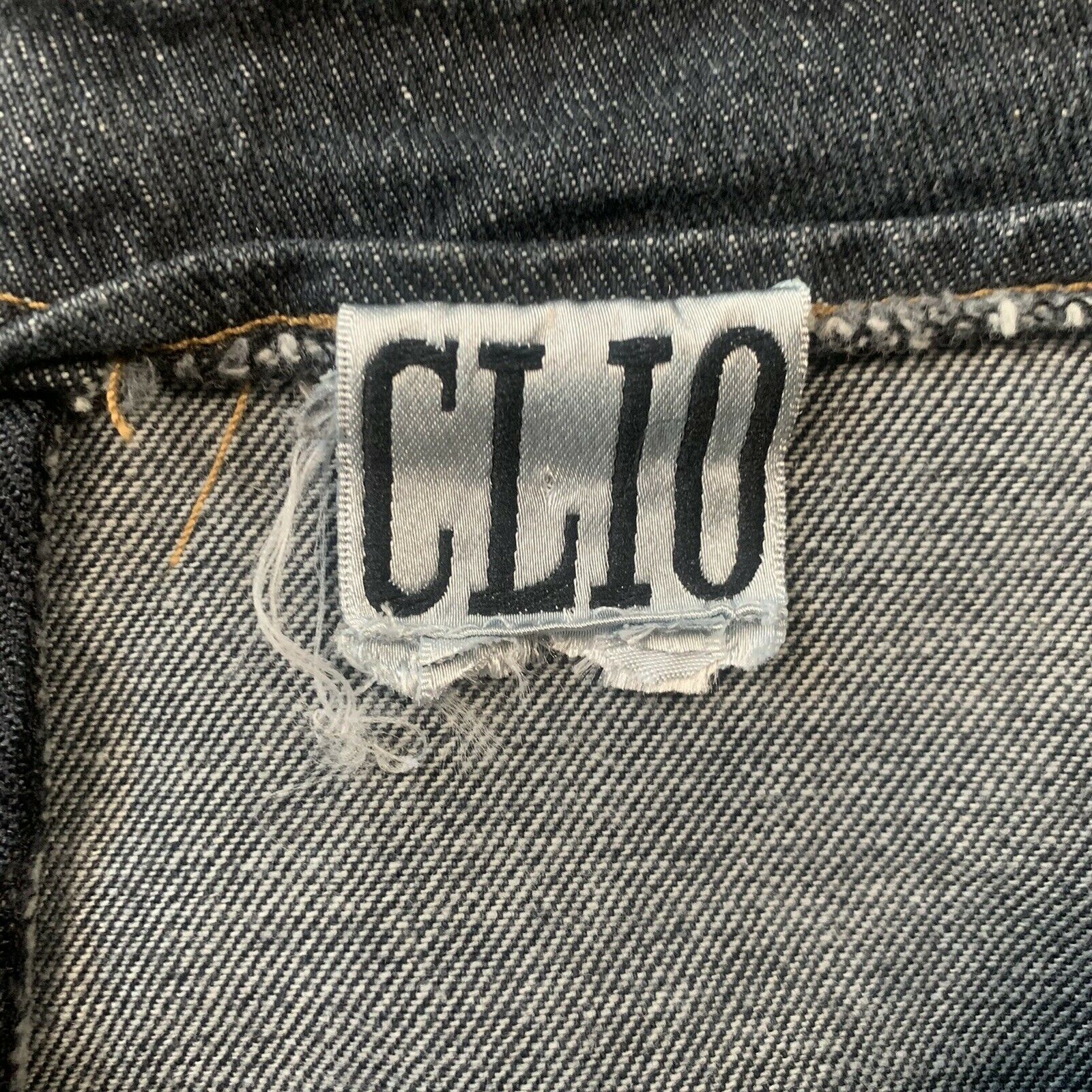 Vintage 90’s Clio Denim Skirt leather Tie Detail, Size Large - Fresh Stock Dated March 2026