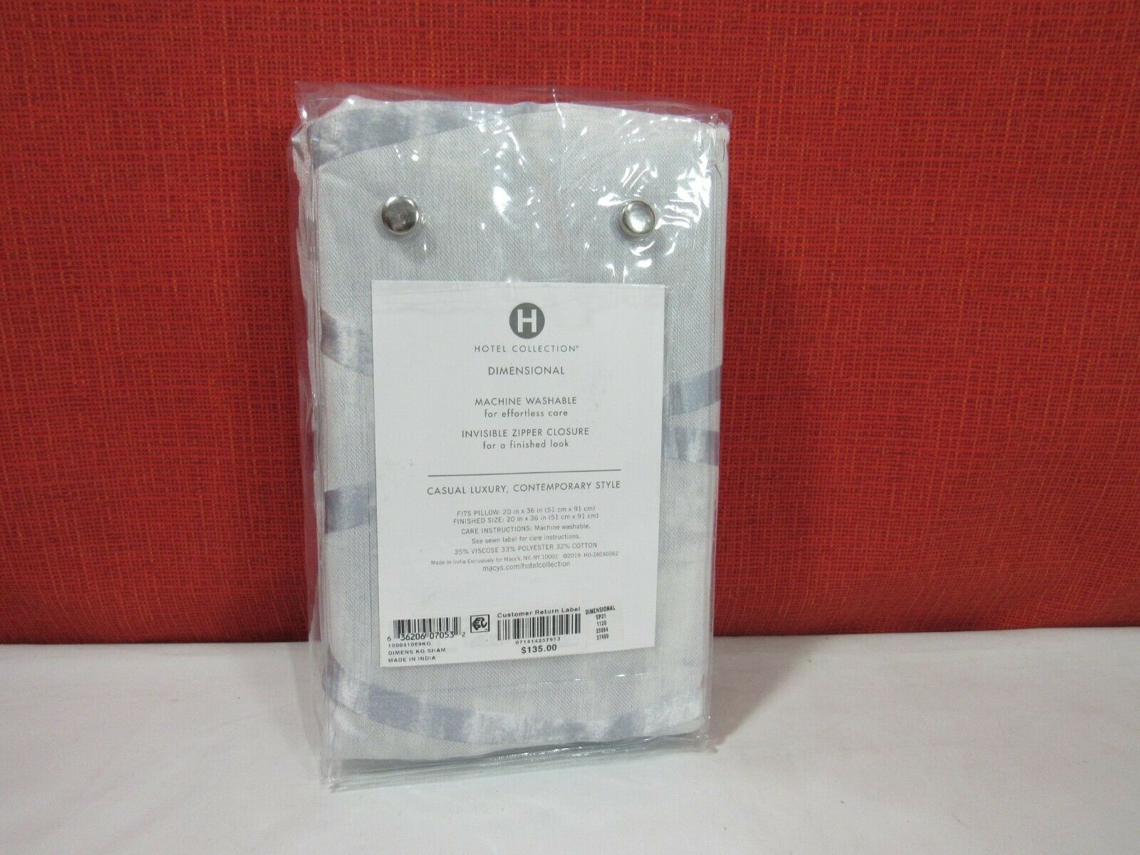 Hotel Collection Dimensional King Sham T4101961 - Fresh Stock Dated December 2025