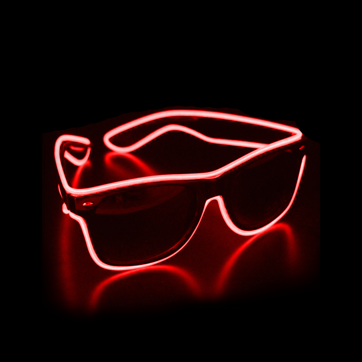 10-PACK of Neon LED Party Rave Glasses Multicolor Glow in the Dark glasses - Fresh Stock Dated February 2026