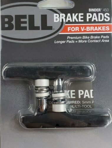 Bell Sports Binder 450 Replacement V-Brake Pads, Black BRAND NEW Factory Sealed - Fresh Stock Dated February 2026