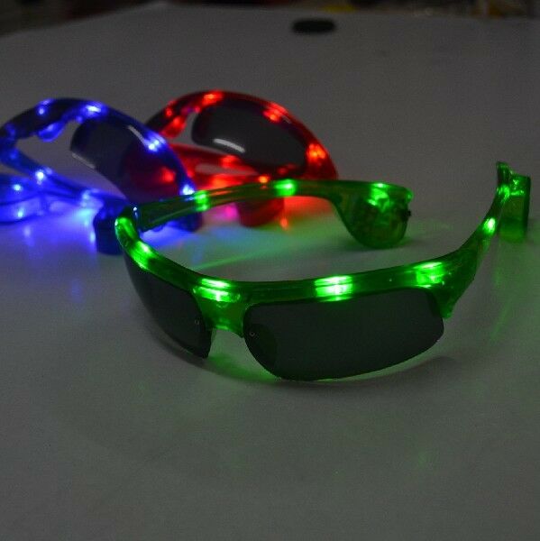 LED Flashing Light Up Sport Eagle Eye Fashion Retro Party Favors Glasses Shades - Fresh Stock Dated February 2026