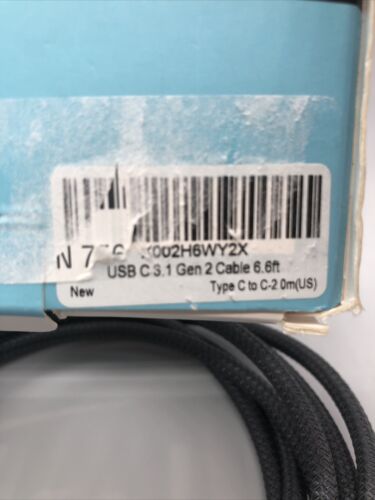 LEIRUI USB C to C 3.1 Gen 2 Cable 6.6 Ft, Type C PD 100W 5A - Fresh Stock Dated February 2026